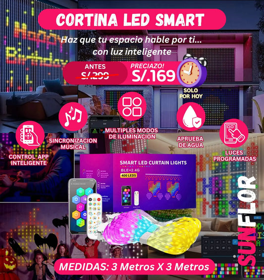 Cortina LED INTELIGENTE